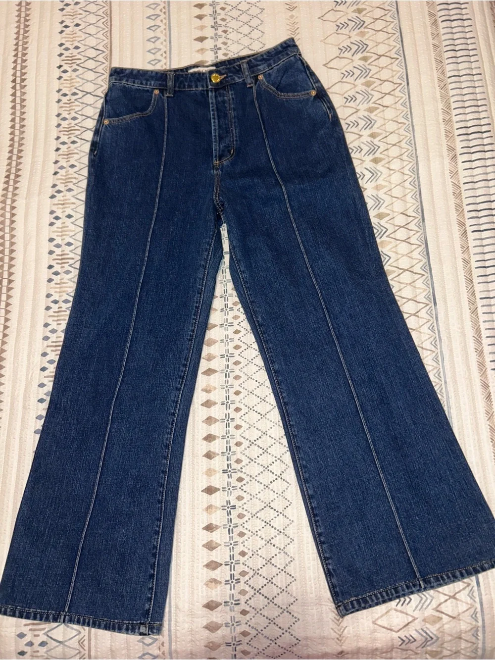 Rolla’s high Dark Blue Women's High-Waist Wide Leg Jeans like new size 29